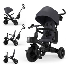 Kinderkraft AVEO 2 PRO Tricycle 6 in 1, CLICK&TWIST Rotating Seat, Reclining Both Directions, Foldable Compact Frame, UPF50+ Canopy, Freewheel, 9 Mont