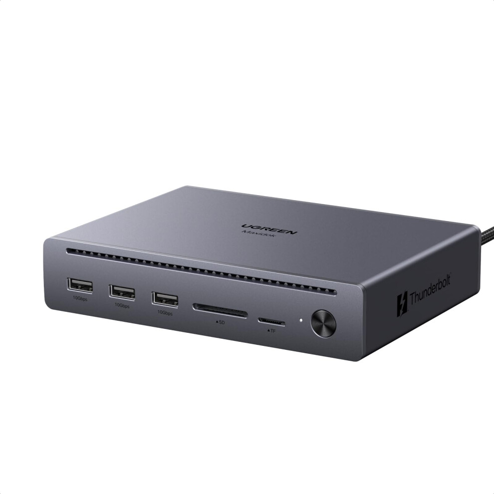 Ugreen Maxidok Thunderbolt 5 Docking Station, Revodok 10-In-1 Tb5 Dock, 120Gbps Max Transfer, Single 8K@60Hz, Triple 4K Display, 100W Max Laptop Charg 6941876283644