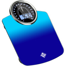 ZENO Hybrid 2-in-1 Analog & Digital Weighing Scale for Body Weight up to 180kg - Thick Tempered Glass - Extra Large Display - Easy to Read Digital Bat