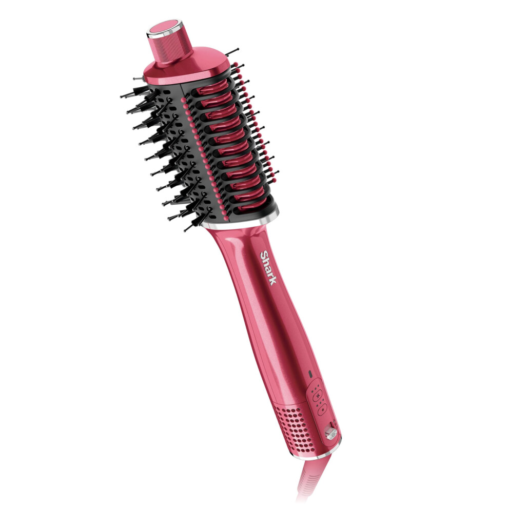 Shark Glossi 2-In-1 Hot Tool And Air Glosser Raspberry, Salon Quality, Cermaic Plates, Volumise, Frizz Free, Gloss Lock, All Hair Types Ht302ukbp - Image 3