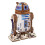 Modello 3D - UGEARS - R2‑D2 - Meccanismo a molla - Proiettore LED - 315 pezzi 1