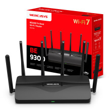 MERCUSYS MR47BE BE9300Mbps Tri-Band Wi-Fi 7 Router, 4x 2.5G LAN/WAN Ports, Blazing-Fast 9.3Gbps WiFi Router, 320 MHz Channels, New 6 GHz Band, EasyMes