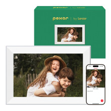 Pexar Terra 10.1 Inch Digital Picture Frame, Anti-Glare Screen for Extraordinary Clarity, Easy Share Photos or Videos via the Frameo App, The Good Cho
