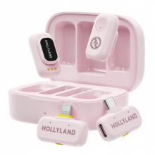 Hollyland LARK A1 Wireless Mini Microphone for iPhone15/16 & Android, Pure Sound, Noise Cancelling, Magnetic Microphone for YouTube, TikTok, Podcast,