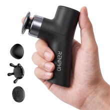 RENPHO Micro One Super Mini Massage Gun with 4 Speed, Small Massage Gun for Deep Tissue Muscle Relief, Percussion Massage Gun with Ergonomic Design, T