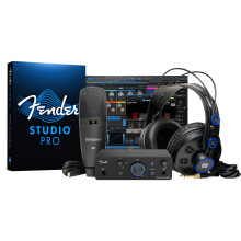 Fender Quantum Creator Bundle | Home Recording Kit with Quantum LT 2 USB-C Interface, M7 Condenser Microphone, HD7 Headphones, XLR Cable, Mic Stand,