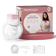 Momcozy Breast Pump S12 Pro Quick, Hands-Free Wearable & Wireless Pump, with DoubleFit Hybrid Flange, 3 Modes & 9 Levels Electric Pump Portable, Smar