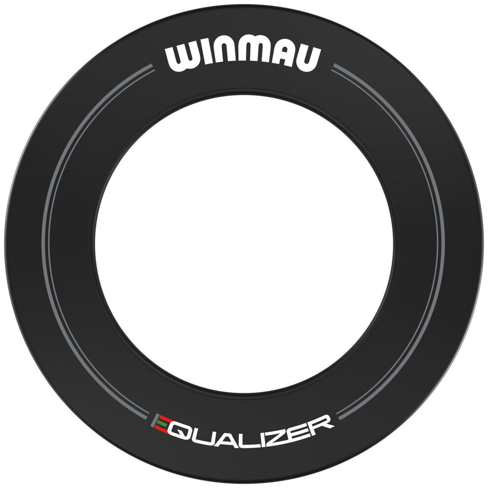 Winmau Equalizer Dartboard Surround - Dart Board Surround Ring - Durable Backboard Wall Protector For Dartboards - Professional Darts Accessorie Black