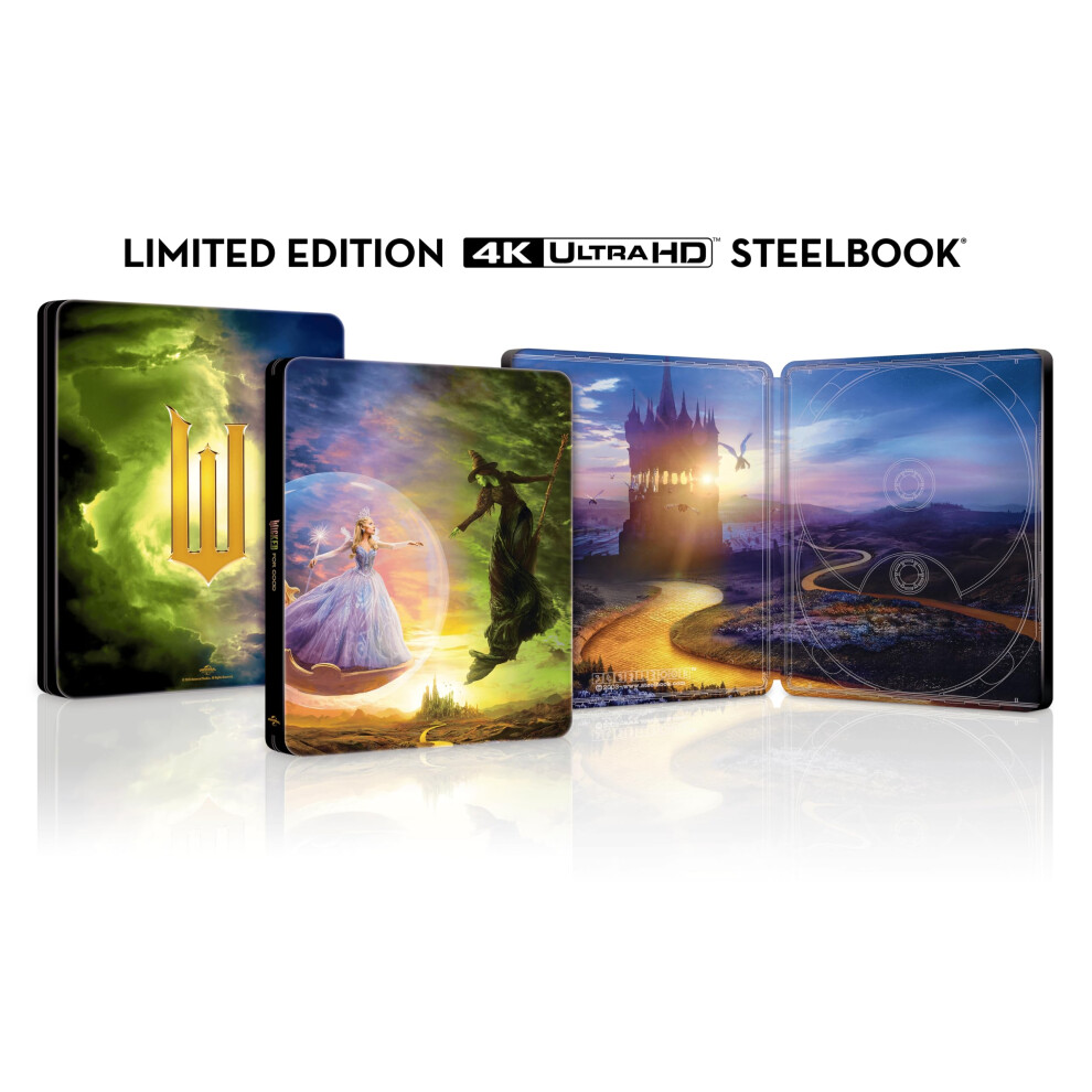 Universal Wicked: For Good [4K Ultra Hd & Blu-Ray] Limited Edition Steelbook [Region B]