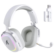 ATTACK SHARK G800 Wireless Gaming Headset with Aluminum alloy frame, 7.1 Surround Sound, Bendable ENC Mic, Tri-Mode(2.4G Wireless/Bluetooth/Wired), 10