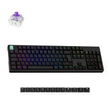 Keychron K10 HE Wireless Mechanical Keyboard - Hot Swappable Hall Effect Magnetic Switch, Adjustable Actuation & Rapid Trigger, Full-Size UK Layout, A
