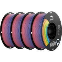 Creality 3D Printer Filament 1.75mm, Rainbow Upgraded PLA+ Filament Strong Toughness No-Tangling Vacuum Packaging 3D Printing Filament Fit Most 3D Pri