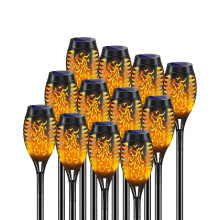 KALAHOL Solar Light Outdoor Garden, 52CM Tall, Solar Flickering Dancing Flame Lights, Dusk to Dawn Auto On/Off, IP65 Waterproof, Solar Torch Lights fo