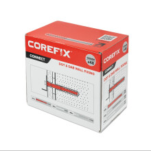Corefix 100mm Heavy Duty Dot & Dab Wall Fixings - Plasterboard Over Blockwork Wall Plugs & Screws - For TVs, Radiators, Shelving & more