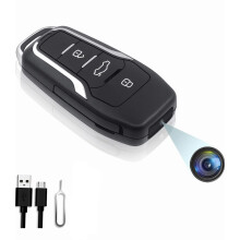 SHENMEILA Spy Camera Car key, 1080P Hidden Camera with Motion Monitoring, Video And Audio Recording, No WiFi Required,Night Vision for Outdoor(Without
