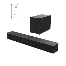 ULTIMEA Soundbar with Wireless Subwoofer, 240W Peak Power, VoiceMX & BassMX, App Control, 2.1ch Sound Bar for tv, Adjustable Bass, HDMI, Optical, Blue