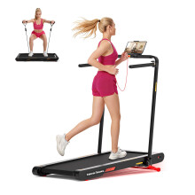 Sperax 4 in 1 Vibration Treadmill with 10% Auto Incline, Foldable Walking Vibration Pad with Remote Control, 12 km/h Walking Pad Treadmill with APP fo