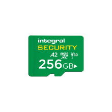 Integral 256GB High Endurance microSD Card, UHS-I V30 U3 A2, 4K for CCTV, Dash Cams, Home Security, Baby monitors & Body cams, Up to 47 Hours Overwri