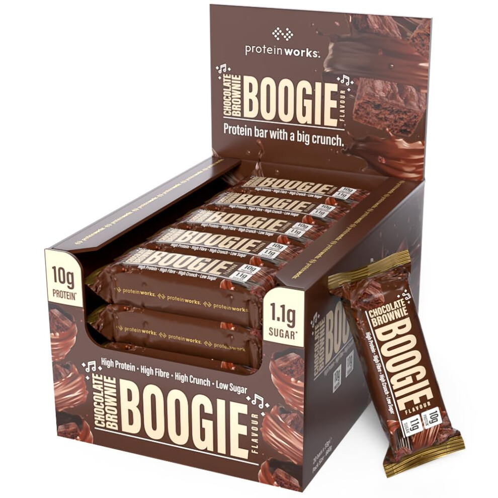 Protein Works | The Big Little Bar, 20 Pack, Chocolate Brownie Boogie | High Protein Bar, Low Sugar, High Fibre, GMO Free, Delicious Protein Snack - Image 3