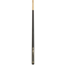 BCE FF200-2 Piece Ash Snooker Cue – 57" Length (145cm), Black Butt & Natural Wood Shaft - with Soft Case