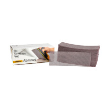 Mirka Abranet net sandpaper strips 70 x 198 mm Hook & loop/Grit P600 / 50 pcs/for sanding wood, walls, metal, aluminium, stainless steel, filler, varn