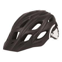 Endura Unisex Adult Hummvee Cycling Helmet | Lightweight | Adjustable with Visor Helmet, Matt Black, L-XL