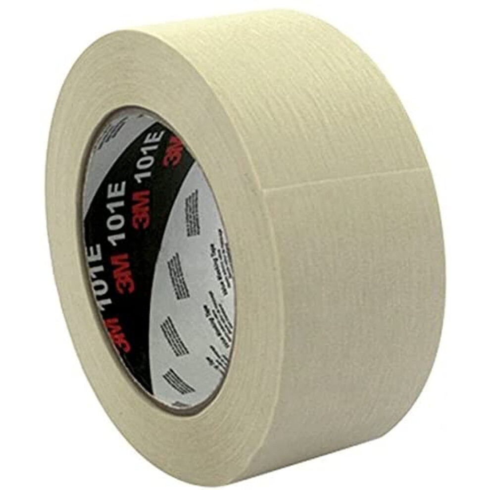 3M 101E Value Masking Tape, 18 Mm X 50 M, Pack Of 12 Beige