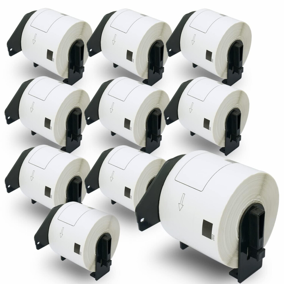 Photos - Other Office Equipment BETCKEY - 10 Rolls DK-11202 Labels, 62mm x 100mm, 3000 Shipping Labels Compatible with Brother QL Label Printers