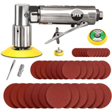 Mini Air Sander, SPTA 25mm/50mm/80mm mini air Grinder Sets, Random Air Orbital Sander Car Polisher Sets