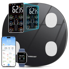 Scales for Body Weight, INSMART Updated Weighing Scales for Bathroom,Bluetooth Digital Smart Scales with Heart Rate,Heart Index & Body Balance Functio