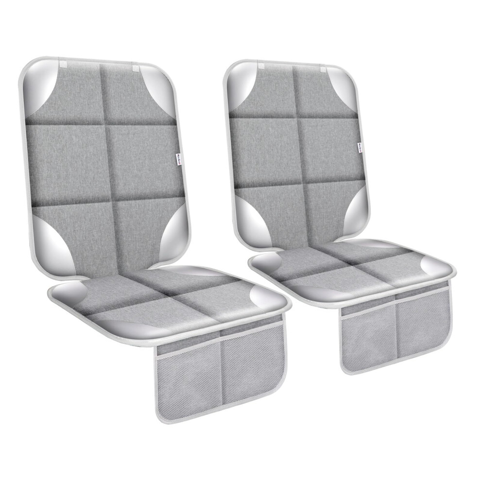 Meolsaek Car Seat Protector For Child Car Seat, Waterproof 600D Fabric, Non Slip, Will Not Leave Imprint, 2 Pack Carseat Protection Mat For Leather Se