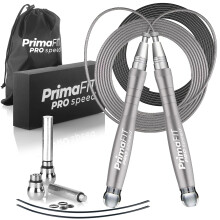 PrimaFIT Pro Speed Skipping Rope Adult Fitness for Men Women Weighted Jump Rope 3m Adjustable Self-Locking Aluminium Boxing Gym MMA Crossfit Workout F