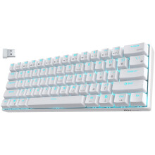 RK ROYAL KLUDGE RK61 Wireless 60% Triple Mode BT5.0/2.4G/USB-C Wired Mechanical Gaming Keyboard, Compact 61 Keys Bluetooth Mechanical Keyboard with So