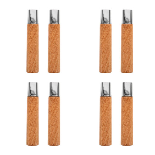 8Pcs Kitchen Cutter Replacement Handles Wood Grip Ergonomic DIY Tool 1