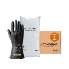 Ansell ActivArmr Electrician Work Gloves, Electrical Protection Class 00 (500V), Insulating Natural Rubber Latex Gloves, Industrial Safety PPE, 11 Inc