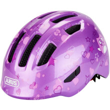 ABUS Smiley 3.0 children's helmet - bike helmet with a low fit, child-friendly designs & space for a pigtail - for girls and boys