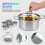10 PC Induction Non Stick Stainless Steel Cookware Set with Lids 4