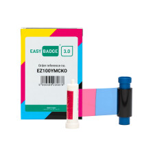 EasyBadge 3.0 EZ100YMCKO Printer Ribbon - YMCKO - 100 Prints
