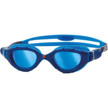 Zoggs Predator Flex Swimming Goggles Titanium Mirror Lens Anti Fog UV