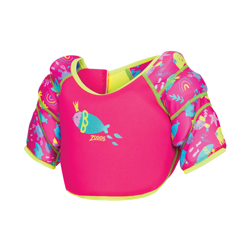 Zoggs Sea Queen Water Wings Vest, 1-2 Years (11-15 Kgs) Pink