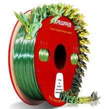 Reprapper PLA Filament 1.75mm 1KG – Gold/Green/Black Tri Colour Silk PLA Filament, Multicolour Filament, High Gloss & Easy to Print