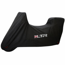 LTR Motorbike Cover | 420D Waterproof Rain Motorcycle Covers for Outdoor Scooter Storage | Thicker Heavy Duty Vented Bike Accessories Black| Large, X