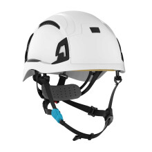 JSP EVO ALTA SKYWORKER Mountaineering-style Safety Helmet Hard Hat - White - Vented - Wheel Ratchet - All-Round High Impact Head Protection - Adjustab