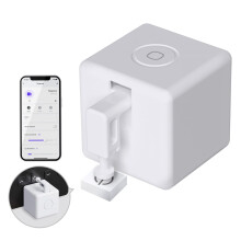 MOES BLE Fingerbot Plus Smart Switch Button Pusher - Upgrade With Touch Control, Compatible With Smart Life App, Remote Control, Voice Command, Timer,