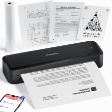 Phomemo A4 Portable Printer Wireless for Travel, Bluetooth Thermal Printer Inkless Printer Compatible with iOS, Android, Laptop for Office, Travel, Ho