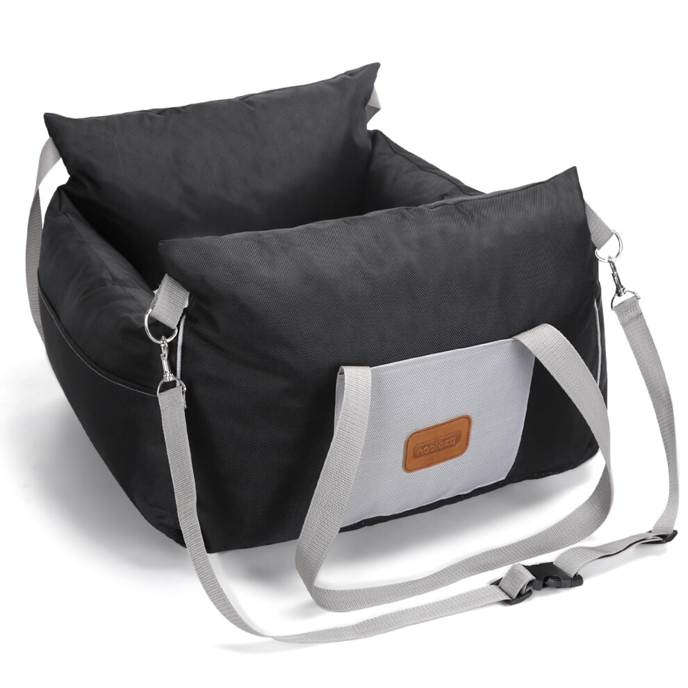Nobleza Dog Car Seat, Waterproof Dog Bed For Car With Storage Pockets, Non-Slip Dogs Booster For Small Pets