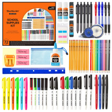 Shuttle Art 102 PCS Back to School Stationery Supplies Set, Student & Teacher Study Essentials for Secondary School, University, School & Office Stati