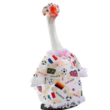 Football Pattern Porch Geese Outfit Decorative Novelty-White