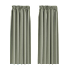 BellaHills Blackout Curtains Pencil Pleat Bedroom Curtain Panel for Privacy Protected Thermal Insulated Window Treatment for Living Room 2 Panels, 66