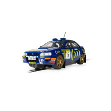 Scalextric Cars - C4555 Subaru Impreza WRX - 1995 Carlos Sainz - Toy Slot Car for use Race Tracks or Sets - Small Kids Gift Ideas for Boy/Girl Ages 3